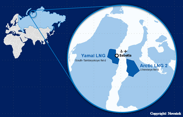 Location of Arctic LNG Project