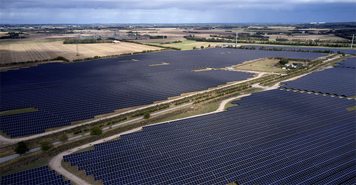 Solar Park at Kasso in Aabenraa, Denmark
