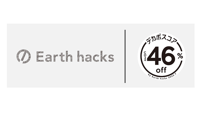 Logo of Earth hacks & Co. and "Decarbonization Score"